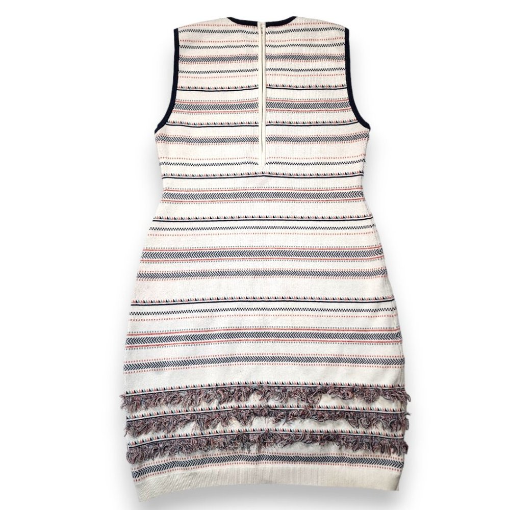 Cupcakes & Cashmere Cream Striped Knit Sleeveless Sweater Dress Size 8 - Picture 3 of 16